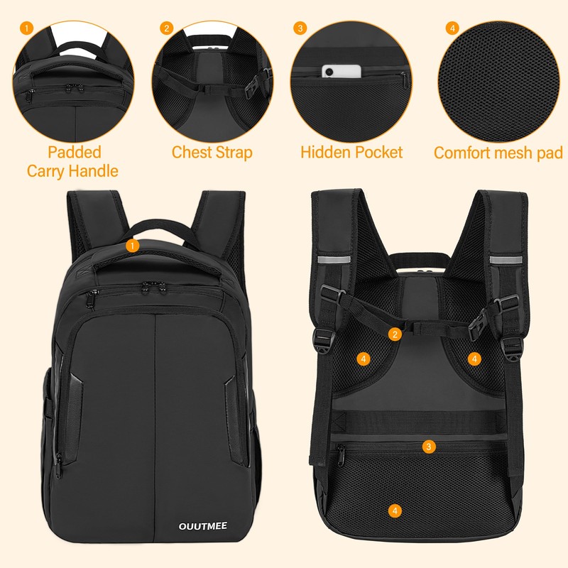 OUUTMEE Bartender Bag, Bartender Kit Travel Backpack for Cocktail Shaker