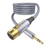 XLR to 3.5mm Cable 6ft/2M SOUNDFAM Microphone Cable Unbalanced 1/8
