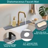 Faucet Mat for Kitchen Sink, 24 Inch Long Diatomite Fast