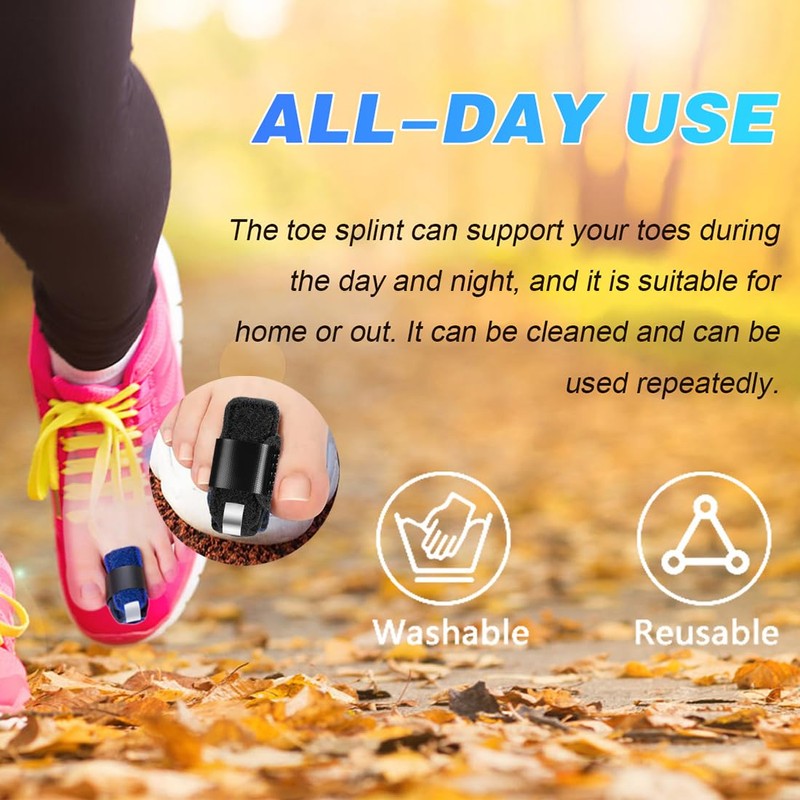 Toe Splint Straightener for Hammer Toe Adjustable Toe Corrector Brace