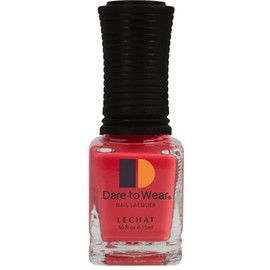 LECHAT Dare to Wear Lacquer, Fiery Begonia, 0.5 Fluid Ounce