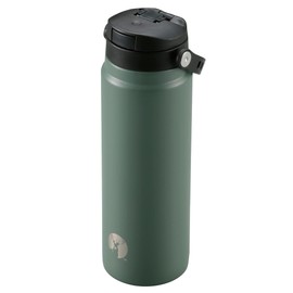 Captain Stag UE-3546 Sports Bottle, Direct Drinking, Double Stainless Steel Bottle, Vacuum Insulated, Hot and Cold Insulated, HD One-Touch Bottle, 20.3 fl oz (600 ml), Olive Drab UE-3546, Product