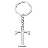 PATIKIL Initial Letter Keychain, Letter T Key Chain DIY Pendant