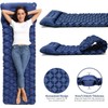 Inflatable Sleeping Camping Mat with Pillow 190L x 64W x