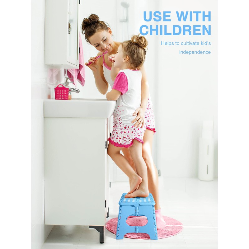 Dyforce Folding Step Stool 11", Durable Kids Step Stool, Heavy