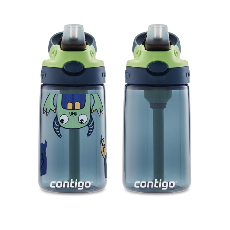 Contigo Kids Water Bottle with Redesigned AUTOSPOUT Straw, 14 oz.,