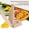 Tostonera Plantain Masher 6.3in Pine Wood Reusable Banana Smasher Maker