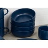 10 Strawberry Street Wazee Matte Coupe Dinnerware, Bowl, Dark Blue,