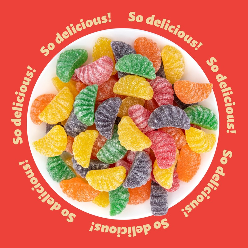 Fruit Slices Jelly Candy 2 Pound Bag | Assorted Flavors