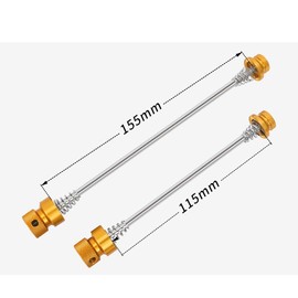 HOUSON Anti-Theft Quick Release Skewer for MTB/Road Bikes - Universal 155mm/115mm Aluminum Axle with Removable Lever | Stainless Steel Core + IPX5 Corrosion Protection