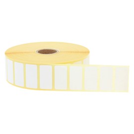 Thermo-Eco Paper on Roll - 30 x 15 mm - 4,000 BPA-Free Thermal Direct Labels on 25 mm Roll for Desktop Printers, Removable