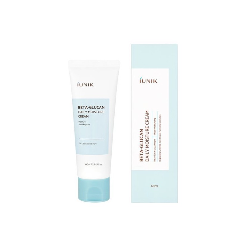 IUNIQUE 아이유닉 베타글루칸 데일리 모이스처 크림 60ml IUnique Beta Glucan