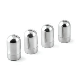Weis 112243 Mini Table Salt Shakers Set 4 Pieces Stainless Steel