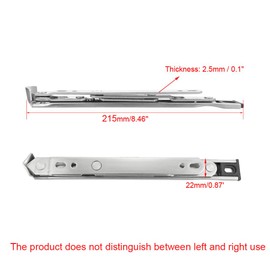 sourcing map 8-Inch Hanging/Casement Window Hinge, 202 Stainless Steel 2Pcs