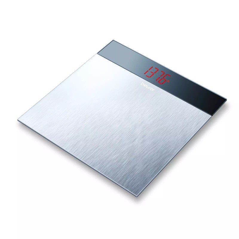 Beurer Luxury Stainless Steel Body Scale, w/ Illuminated Red LED