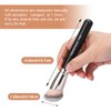 TEOYALL Foundation Contour Brush Set, 2PCS Angled Synthetic Kabuki Brush