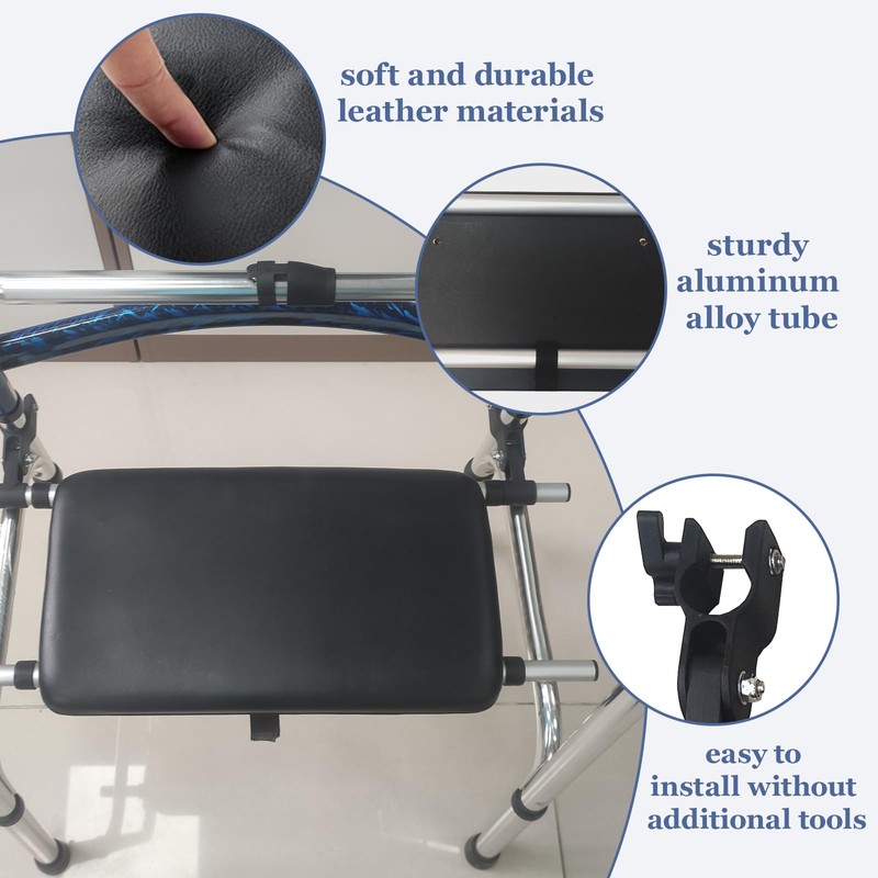 Universal Walker Rest Seat for Attachable Seat Folding Walker, Maximum