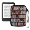 kwmobile Case for eReader Neoprene Protective Bookcase with Plants Blue