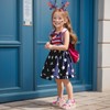 Forfamy Girls 4th of July Outfit Toddler Girl American Flag