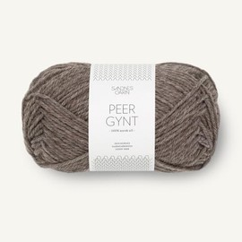 Sandnes Garn - Peer Gynt - 50 g - 91 m - Medium Brown Mottled 2652 SG1101-2652 Brown