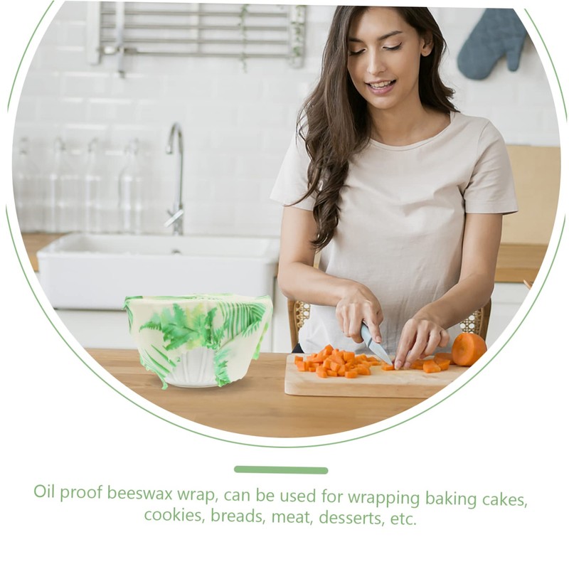 Mikinona Beeswax Wrap Set 3 Pack Non-stick Food Packing Paper