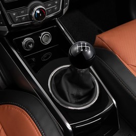 Abfer 6 Speed Shift Knob Lower Right Gear Shift Knobs Ball Stick Shifting Handle Fit for Car Vehicles (Black)