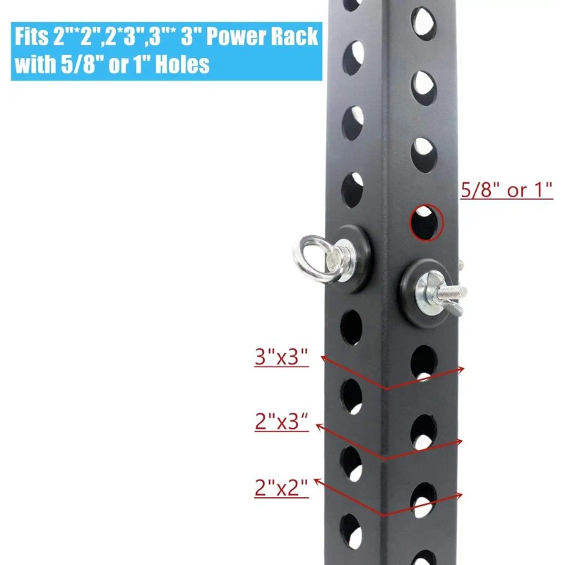 Resistance Band Hooks - Power Rack Attachments 1 Pair for