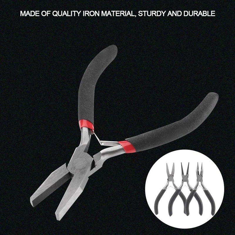 Betued 3 Pieces Multifunctional Pliers for DIY Professional Jewelry Pliers