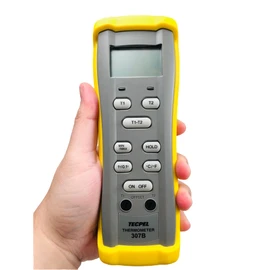 TECPEL DTM-307B digital Dual input Thermometer with type k bead thermocouple