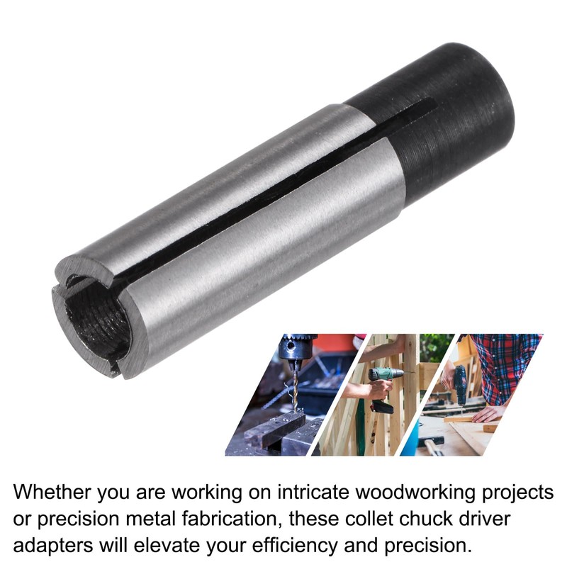 sourcing map 2pcs Collet Chuck Driver Adapter 6mm to 4mm