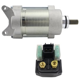Lifmpfly Starter with Relay for Yamaha Motorcycle FJR1300A / FJR1300AE / FJR1300A / FJR1300ES 2008-2023, 5JW-81890-00 1MC-81890-00-00 1MC-81890-01-00 18765 410-54267