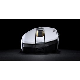 ROCCAT Kain 202 PC Gaming Wireless Mouse, AIMO RGB Lighting, 16,000 DPI Optical Owl-Eye Sensor, Ergonomic USB Computer Mouse, Claw Grip, Long Lasting Battery Life, Titan Scroll Wheel, White