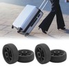 4pcs Suitcase Wheels Replacement Durable Silent PVC Swivel Luggage Caster