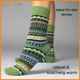 5 Pairs of Wool Socks for Men and Women Winter Socks Soft & Warm, Mix 1