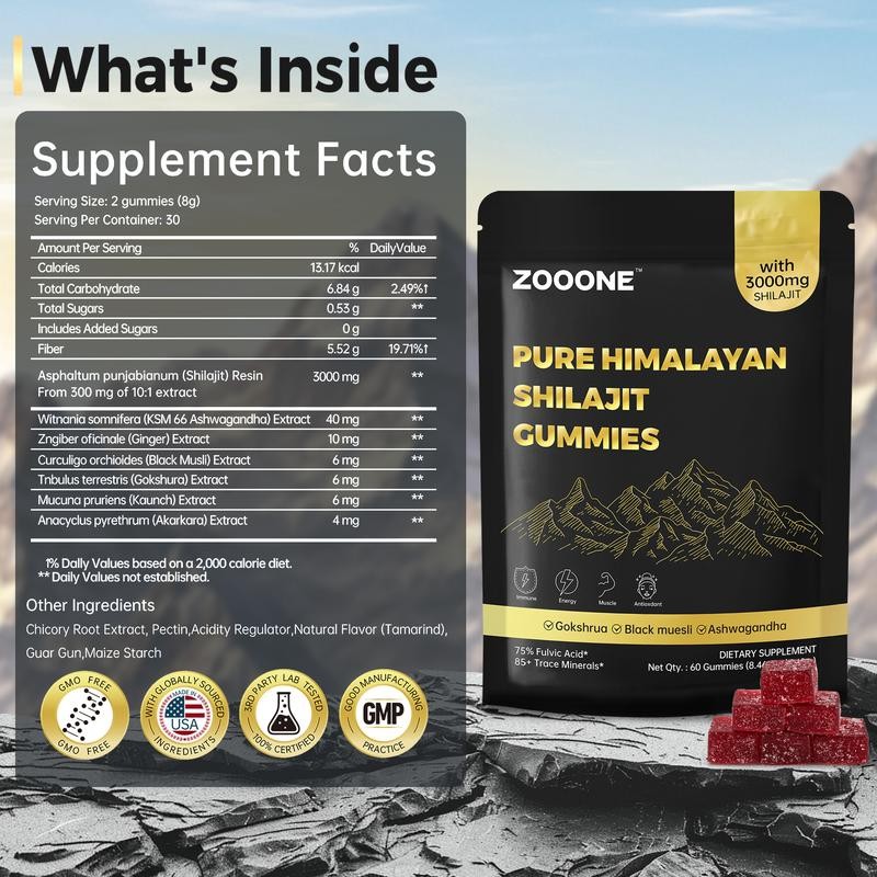 Zooone-Xizhi Lai SHILAJITGUMMIES PURE HIMALAYAN