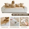 PJLZJFBY Non Slip Couch Arm Covers, Soft Recliner Backrest Cover