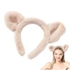 Bear Headband,Fuzzy Plush Bear Ears Hairband | Hair Headband for