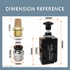 Innfeeltech 1 Pcs Air Hand Lever Operated Valve 3 Way
