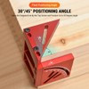 Uadme 3D Multi Angle Measuring Ruler, 45/90 Degree Aluminum Alloy