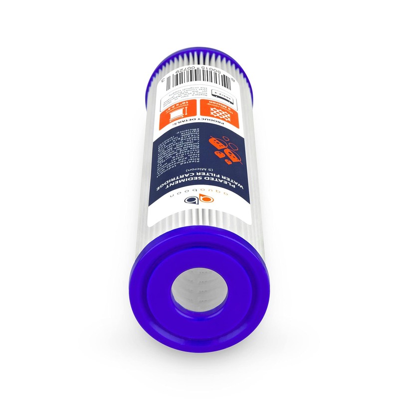 Aquaboon 5 Micron 10x2.5 Whole House Pleated Sediment Filter Cartridge