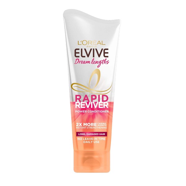L’Oreal Elvive Dream Lengths Rapid Reviver Power Conditioner, 180ml (Packaging May Vary)