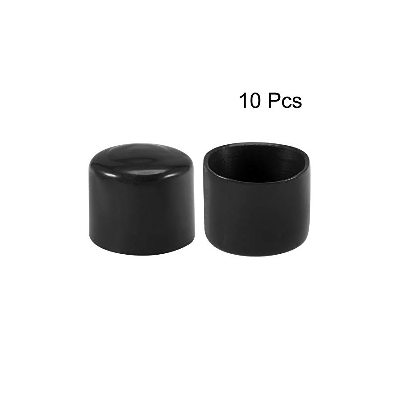sourcing map 10pcs Rubber End Caps 40mm ID Vinyl Vinyl