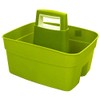 Whitefurze Kitchen Caddy with Cream Insert, Plastic, Leaf Green