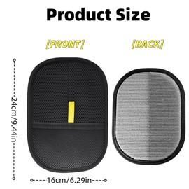 OCTKITE Pet Hair Removal Glove, 2 Pcs Pet Hair Removal Glove for Cats & Dogs, Reusable Electrostatic Hair Remover Grooming Glove Brush Tool for Furniture Bed Sheets Couch Clothes Carpet Car Seat