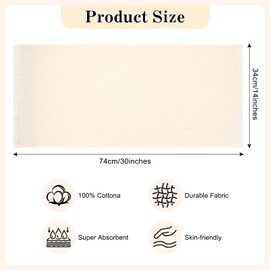 yuuzue 4 Pack Bathroom Hand Towel Set Decorative Hand Towels Absorbent Soft Face Towels Boho Kitchen Towels Farmhouse Bathroom Decor Versatile Bath Towels for Hotel SPA Gym Gift 14" x 30", 100% Cotton