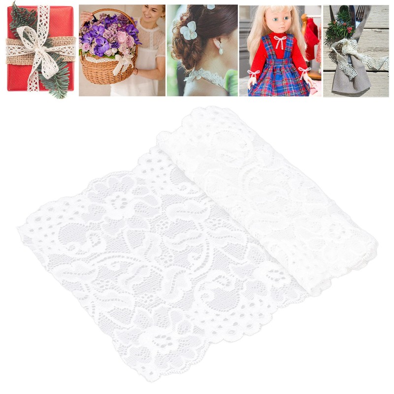Lace Ribbon 17cm Wide 10 Yards Good Elasticity Safe Use
