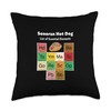 Sonoran Tucson Arizona Bacon Mayo Hot Dog Throw Pillow