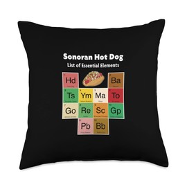 Sonoran Tucson Arizona Bacon Mayo Hot Dog Throw Pillow