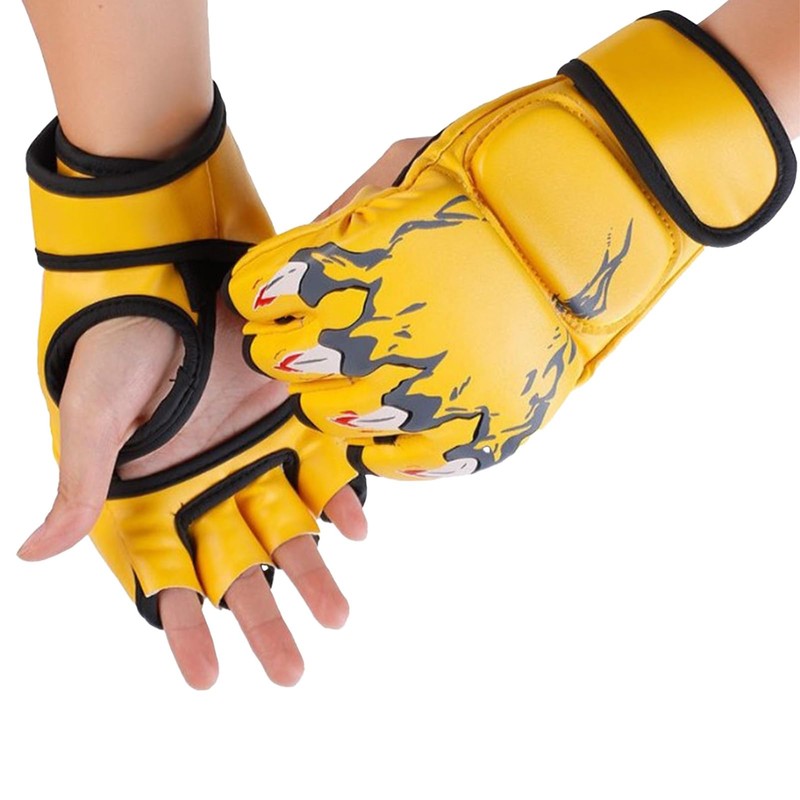 Boxing Gloves, Half Finger Boxing Gloves Punching Bag Open Palms