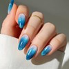 JMEOWIO Cat Eye Semi Cured Gel Strips Wraps Nail Art